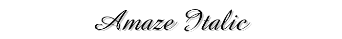 Amaze Italic font